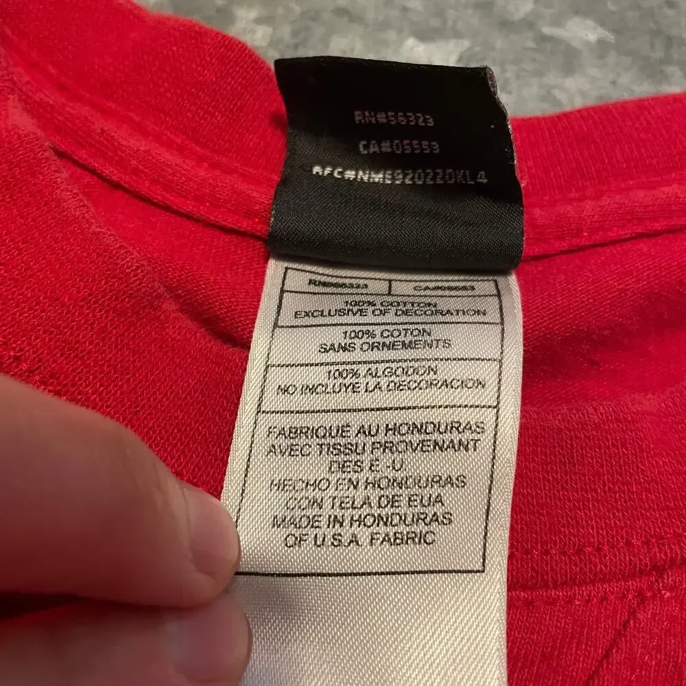 Vintage Y2K Air Jordan Flight Tee Shirt Mens XXL Red Shoe Sneaker Athleisure